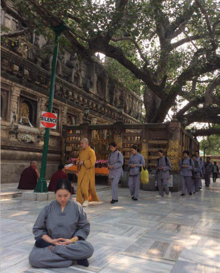  围绕大菩提寺经行